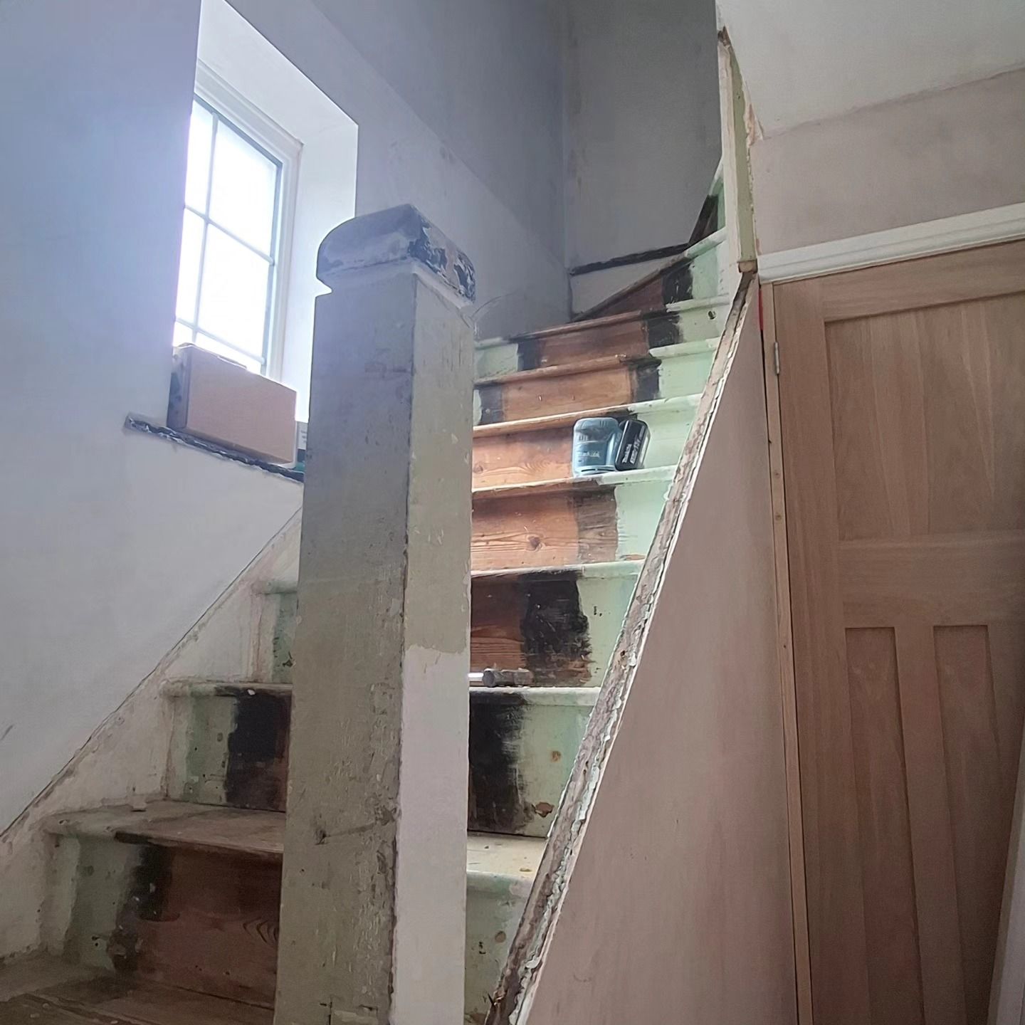 Old stair rails coming out